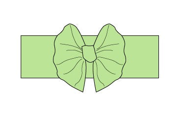 Halloween Neon Green Big Bow Headband