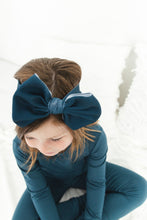 Load image into Gallery viewer, Stormy Sky Big Bow Headband
