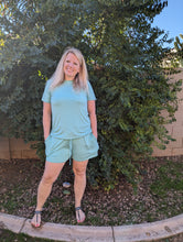 Load image into Gallery viewer, Minty Mint short bottom pjs
