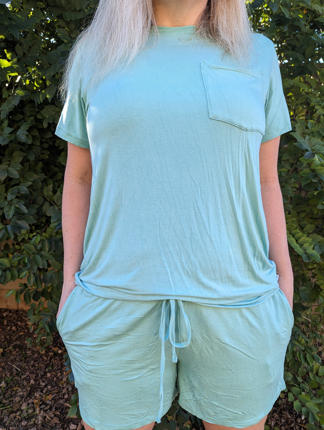 Minty Mint short bottom pjs