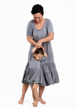 Load image into Gallery viewer, Groovy Grey Girls Dress with bottoms
