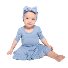 Load image into Gallery viewer, Steele Blue Girls Dress with bottoms
