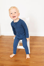Load image into Gallery viewer, Brielle Blue Long Sleeve Romper
