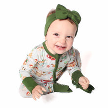 Load image into Gallery viewer, Green Grey Cocoa Cups Bamboo Headband
