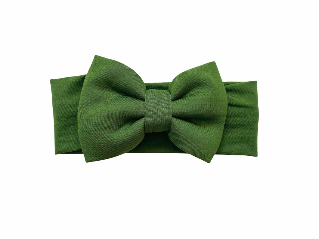 Green Grey Cocoa Cups Bamboo Headband
