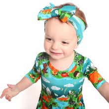 Load image into Gallery viewer, Camping Critters Girls Dress with bottoms
