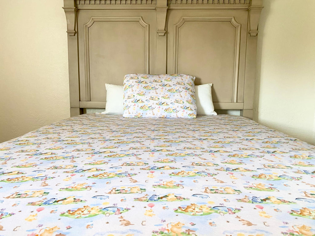 Pooh Pals Twin Fitted Sheet Plus Pillowcase