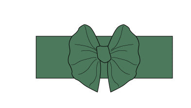 Big Green Bow Headband