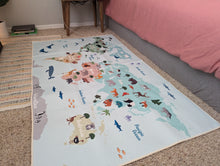 Load image into Gallery viewer, World Map Rug
