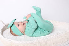 Load image into Gallery viewer, Minty Mint Long Sleeve Romper
