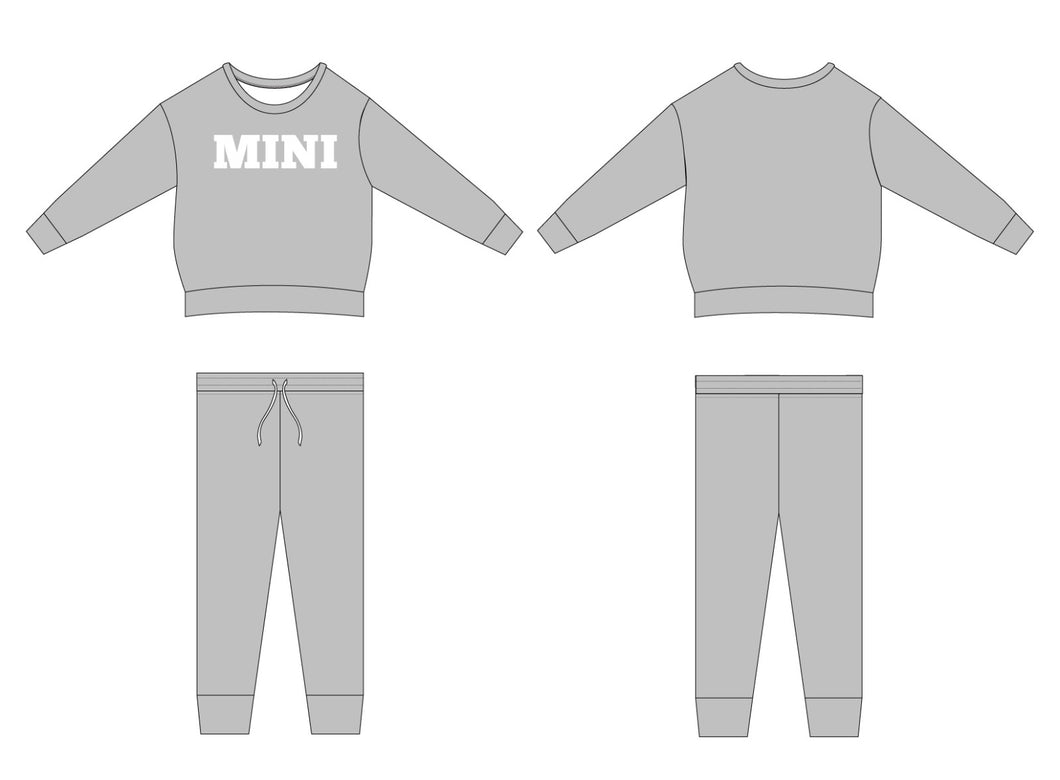 Mini Kids Grey 2-Piece Sweats Daywear