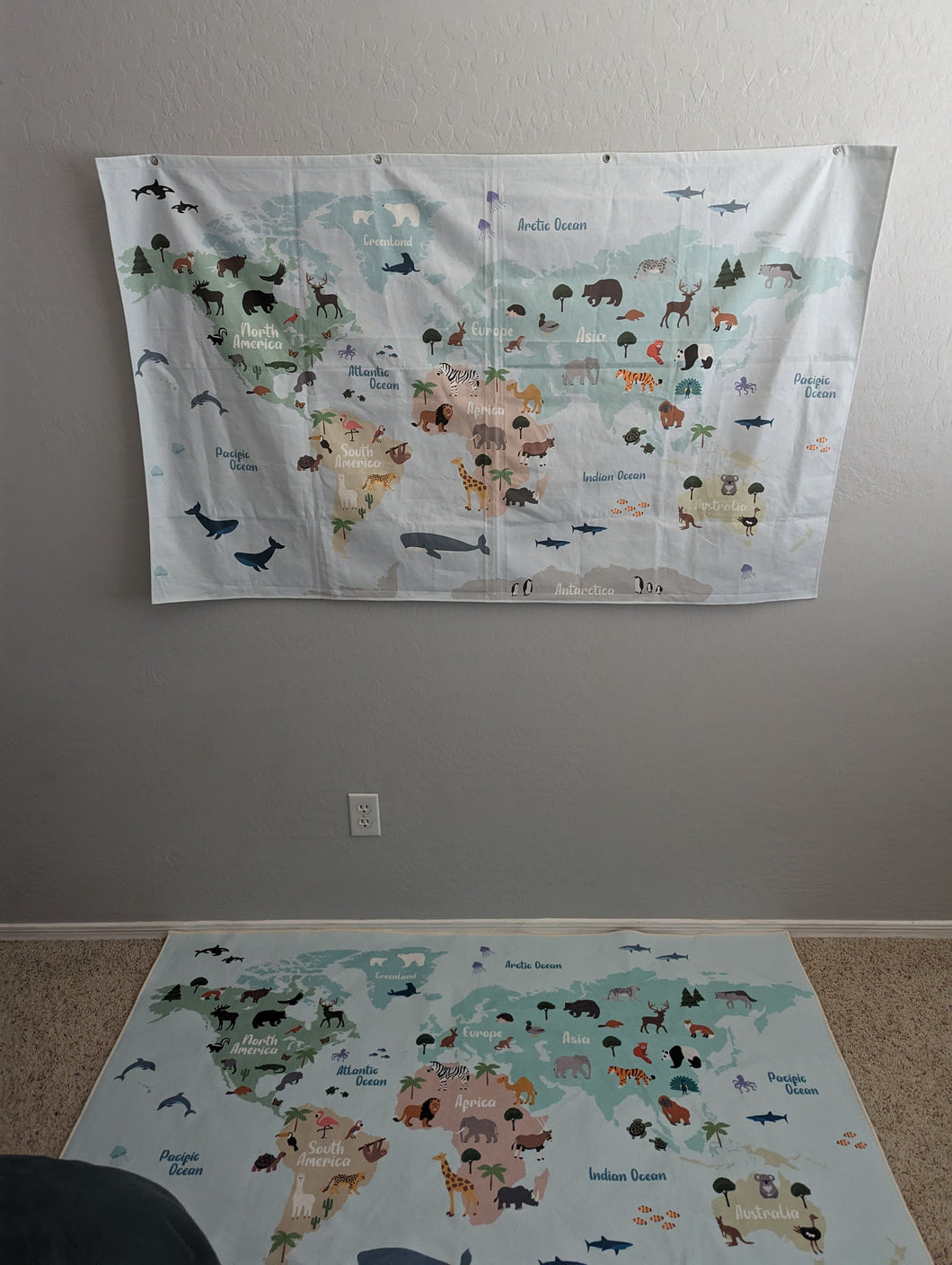 World Map wall Canvas