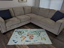 Load image into Gallery viewer, World Map Rug
