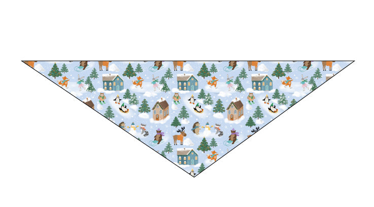 Snow Slopes Dog Bandanas