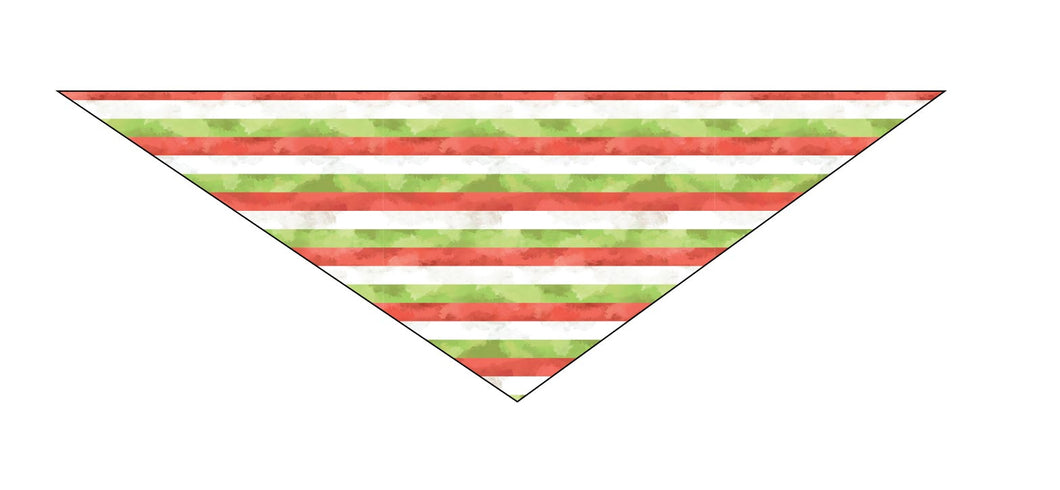 Christmas Stripes Dog Bandanas