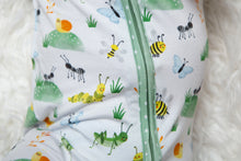 Load image into Gallery viewer, Busy Bugs Short Sleeve Rompers
