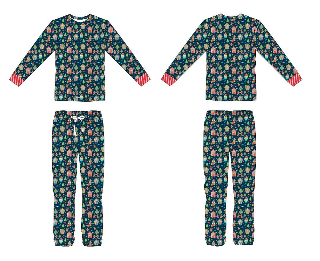 Gingerbread Men's Long Sleeve Pjs