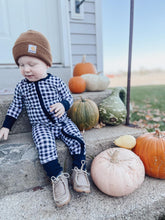 Load image into Gallery viewer, Buffalo Plaid Long Sleeve Romper
