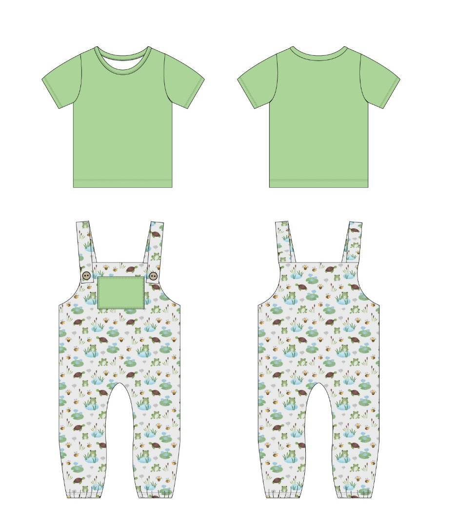 Pond Pals  2-Piece Overalls