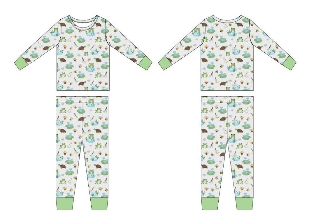 Pond Pals 2-Piece Long Sleeve Pjs