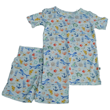 Load image into Gallery viewer, Sailing Seas 2-Piece Shorts Pjs
