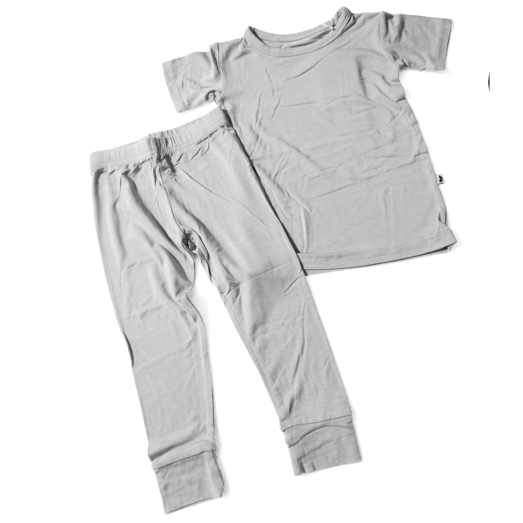 Goodnight Graphite 2-Piece Short Sleeve Pjs