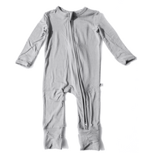 Load image into Gallery viewer, Goodnight Graphite Long Sleeve Romper
