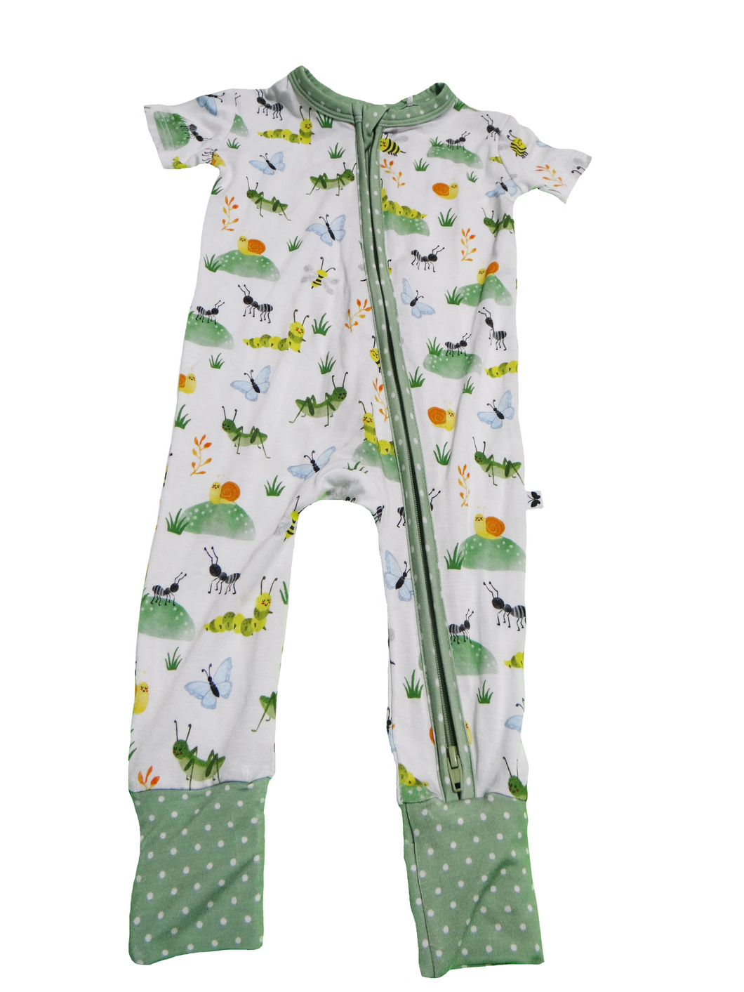 Busy Bugs Short Sleeve Rompers