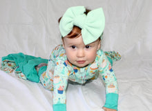 Load image into Gallery viewer, Birthday Bash Mint Green Big Bow Headband
