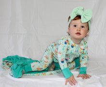 Load image into Gallery viewer, Birthday Bash Mint Green Big Bow Headband
